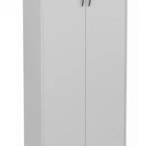 Armário Alto 2 portas Escritório Home-Office MDP Cinza/Cinza COD 03 MARANELLO