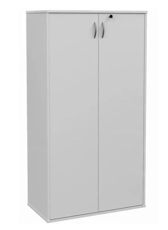 Armário Alto 2 portas Escritório Home-Office MDP Cinza/Cinza COD 03 MARANELLO