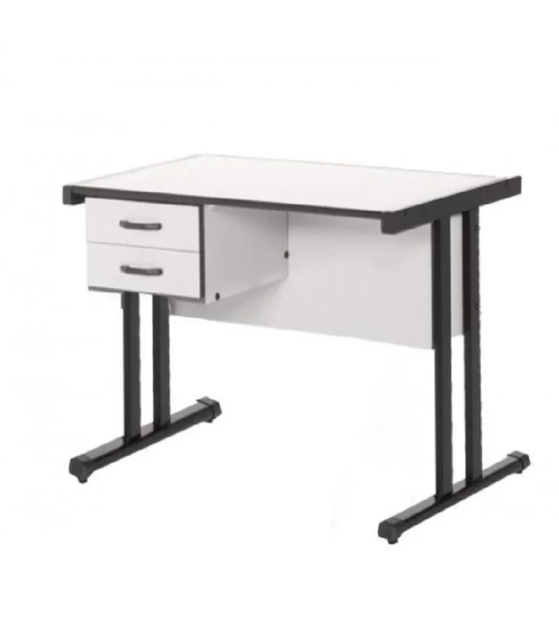 Mesa para Escritório 1,20 x 0,60 com 02 Gavetas Pop New Econômica Pés de Aço COD 451