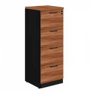 Arquivo 04 Gavetas Pasta Suspensa - 1,28x0,47x0,45m - MALAGA/PRETO COD 503