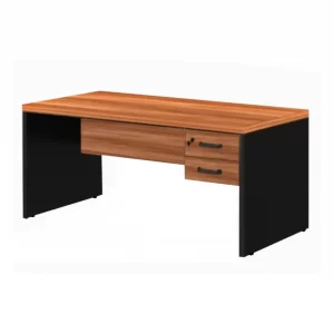 Mesa Escritório 1,50x0,60m -02 Gavetas - MALAGA/PRETO COD 542