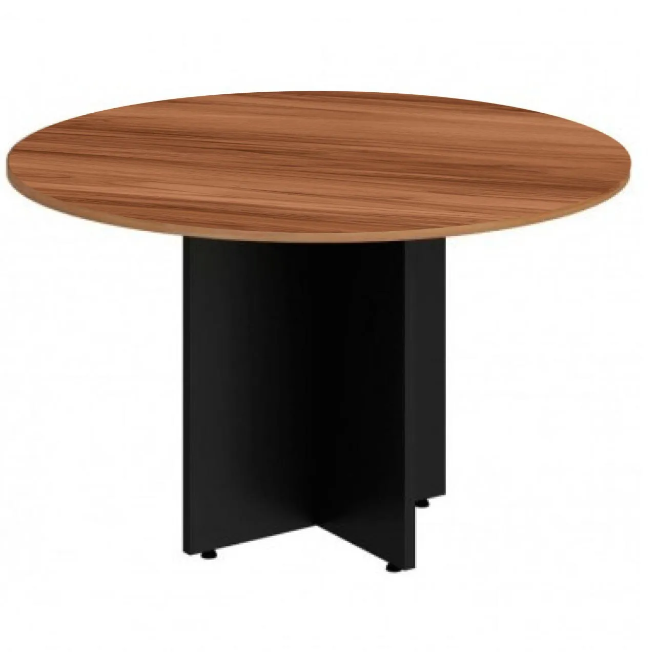 MESA DE REUNIÃO REDONDA -1,10X1,10X0,74M - MALAGA / PRETO COD 533